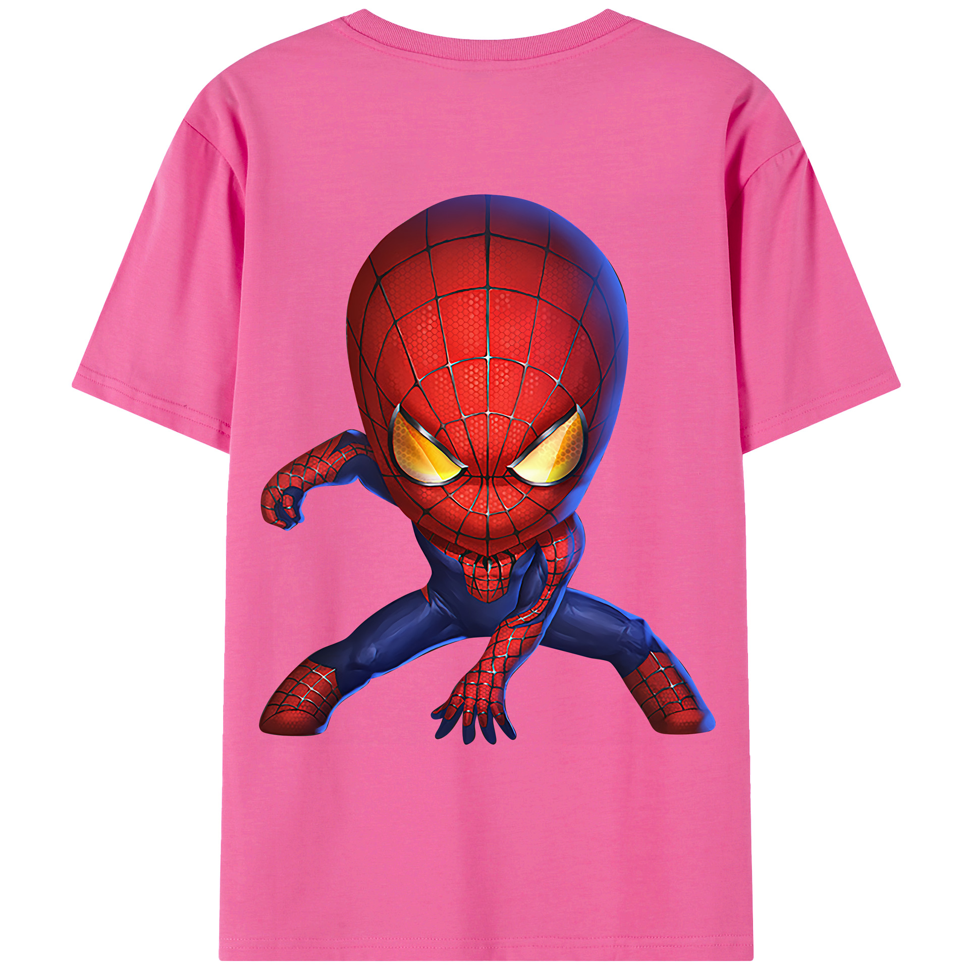 （画像用） Spider Man スパイダーマン レディース半袖Tシャツ(バックプリント)